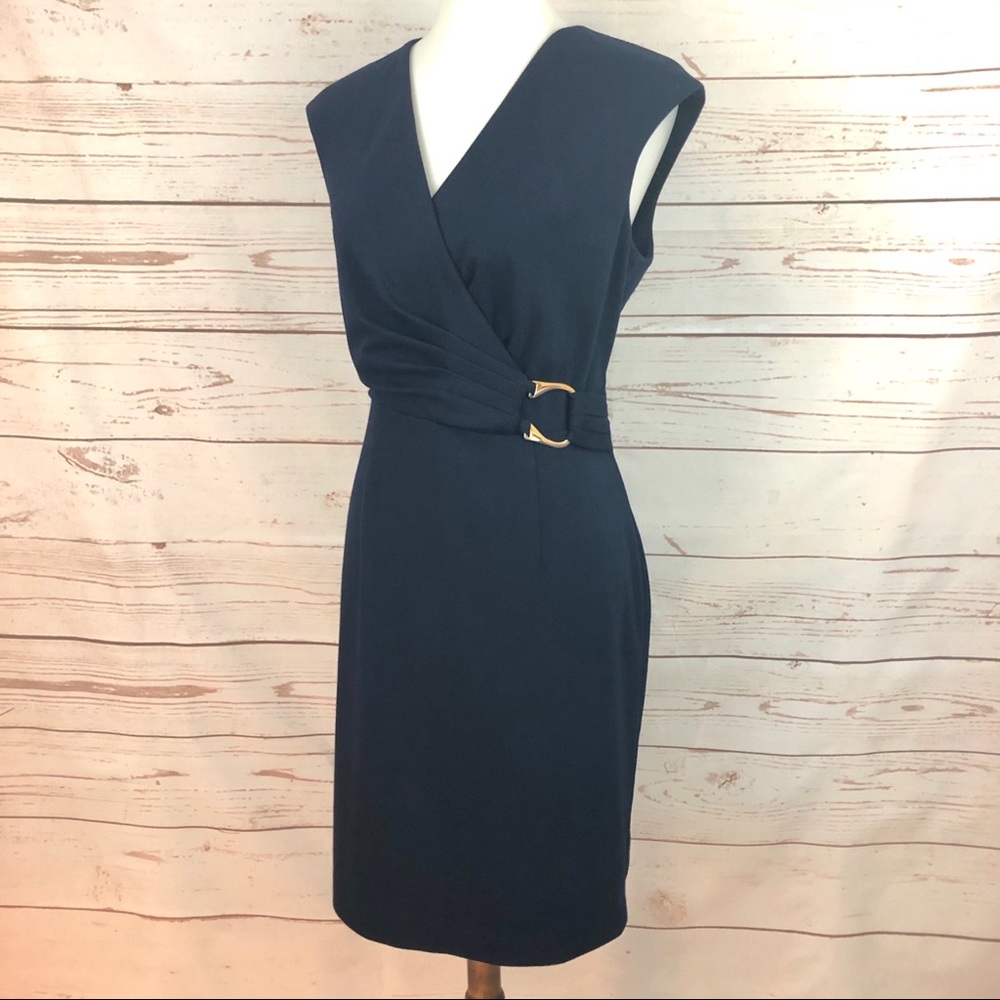 Calvin Klein Navy Sheath Dress